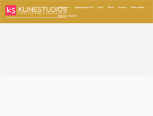 Tablet Screenshot of klinestudios.com